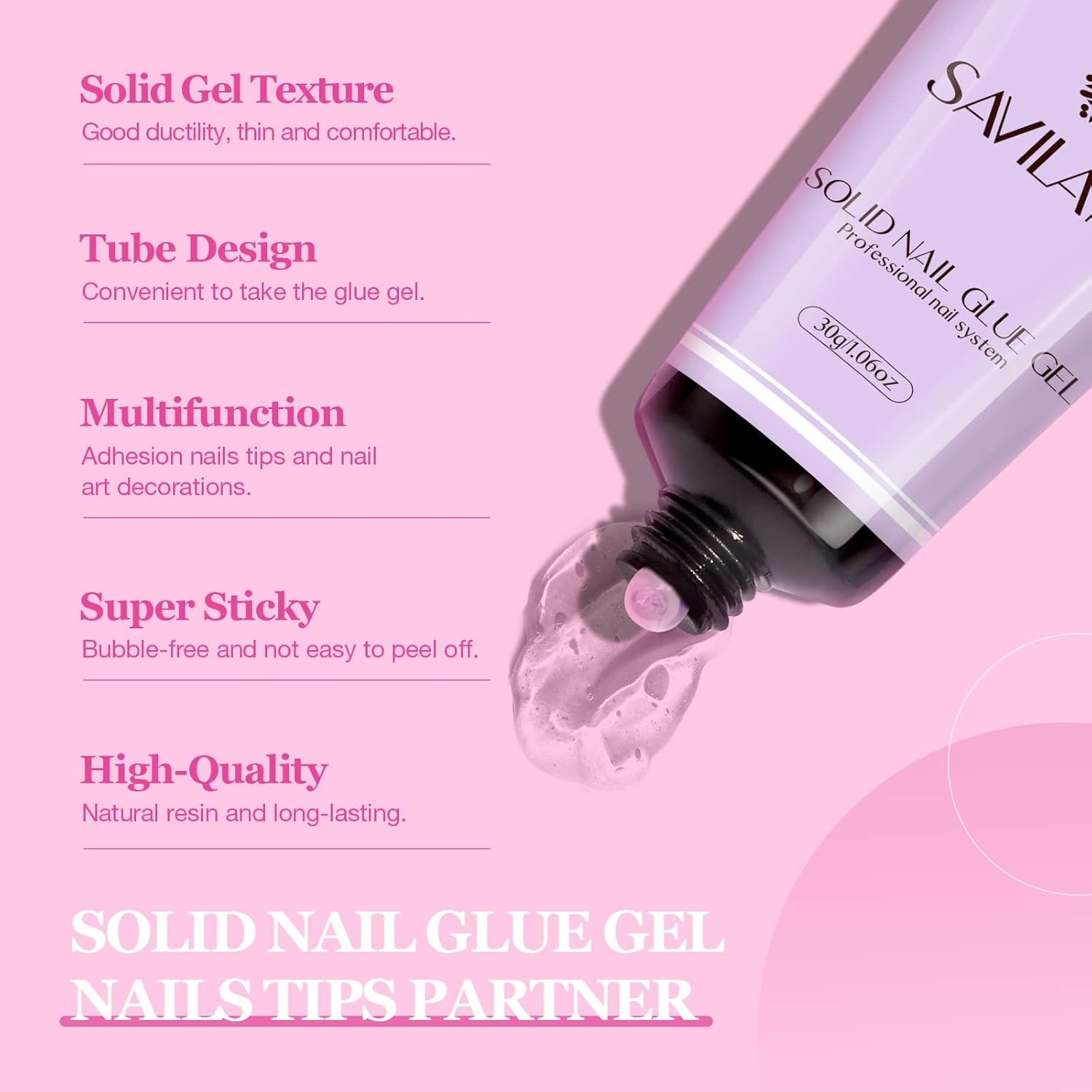 Gel X Nail Kit Stater Set - Medium Almond Soft Nail Tips with 30G Solid Glue Gel Nail Glue Gel with Portable Nail Lamp Gel Tips Nail Extension Gel X Kit Home DIY Salon