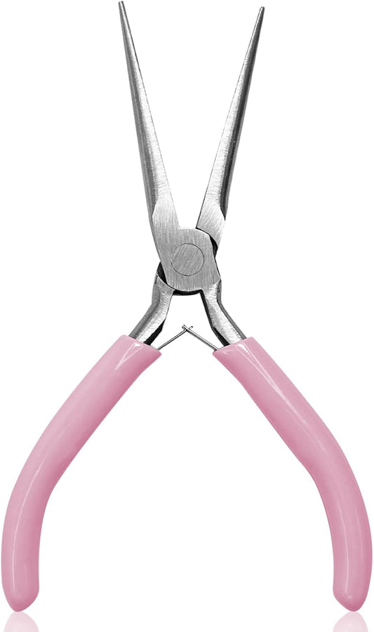 Acrylic UV Gel Tips Sculpture Tweezers Clip Nail Pincher Nipper Nail Form Kit Set, Stainless Steel Nail Shaping Tweezers C Curve Nail Art Tools for Manicure, Pedicure(Hj-Nat246)