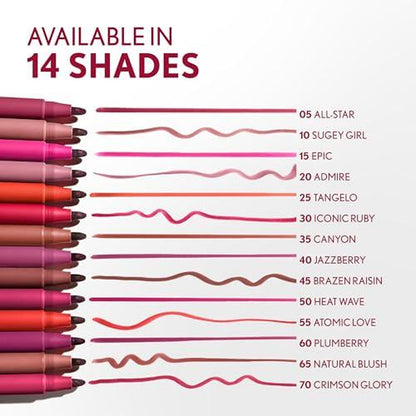 COVERGIRL Outlast, 10 Sugey Girl, Lipstain, Smooth Application, Precise Pen-Like Tip, Transfer-Proof, Satin Stained Finish, Vegan Formula, 0.06Oz Lipstick Makeup Cosmetic