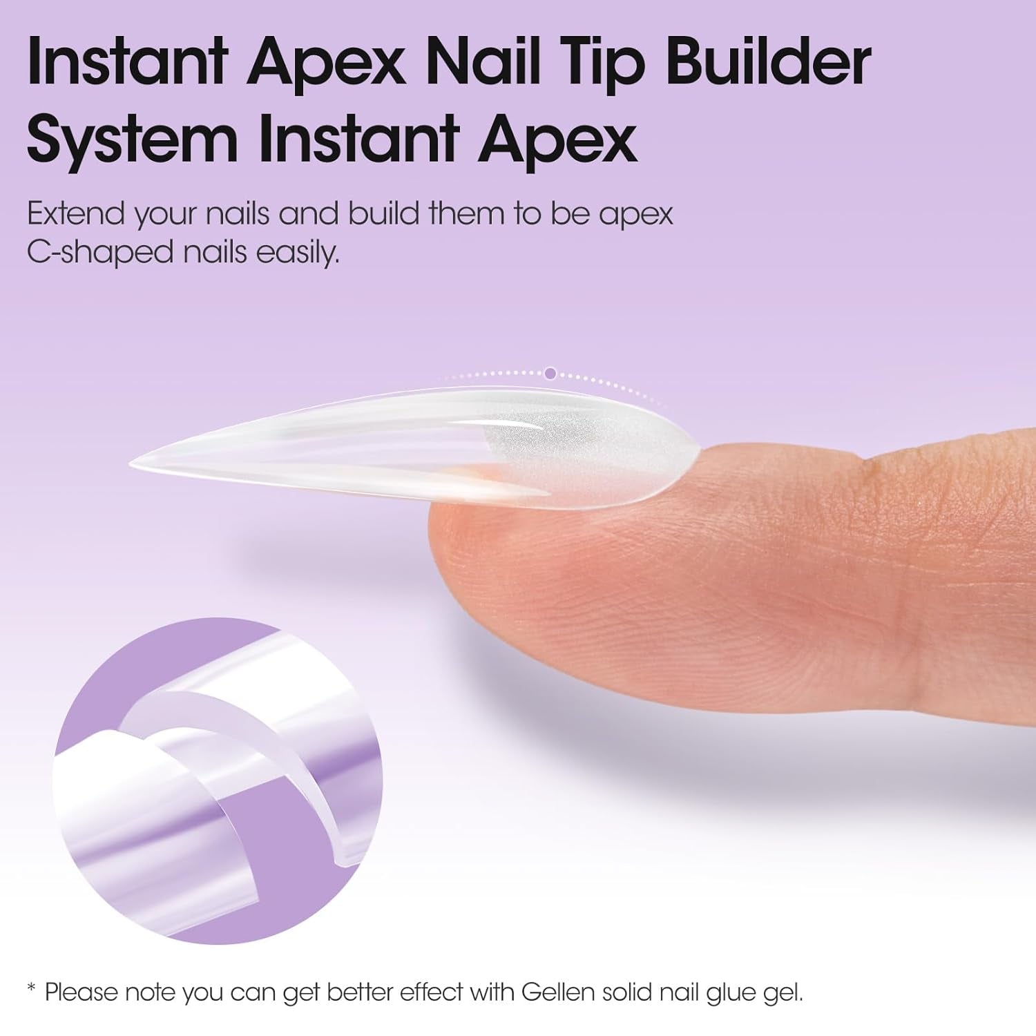 Long Almond Tipex Nail Tips, 320Pcs Instant Apex Nail Tips, 16 Sizes Pre-Builder Gel Tips Long Stiletto Almond Strong Full Cover False Nail Tips Gel Extension Tips for Flat Nails