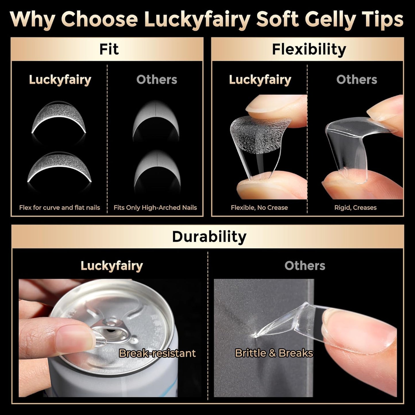 Short Almond Nail Tips: 504Pcs Soft Gel Nail Tips Pre Etched Short Fake Nails, Half Matte Full Cover Clear Press on Nails for Nail Extension DIY Home, 12 Sizes Acrylic Gelly Tips