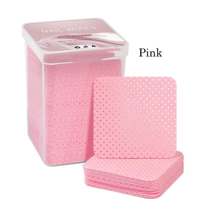 Lint-Free Nail Polish Remover Cotton Wipes UV Gel Tips Remover Cleaner Paper Pad Nails Polish Art Cleaning Manicure Tools