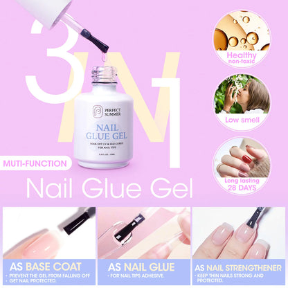 Almond Fake Nail Tips for Press on Nails, 504Pcs Soft Gel Tips for Nail Extensions Full Cover Pre-Shaped 12 Sizes Clear False Nails for Nail Art