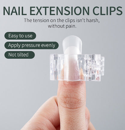 10-Piece Quick-Build Nail Tip Clipper Set – Poly Builder Gel DIY Extension Tool